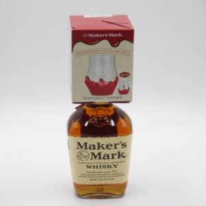メーカーズマーク（700ml）オリジナルグラス＆コースターセット付　完売しました