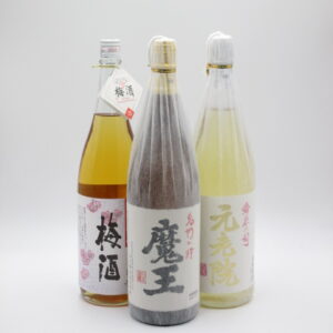 魔王(1800ml)+彩煌の梅酒（1800ml）+元老院（1800ml）　白玉醸造3本セット　完売しました