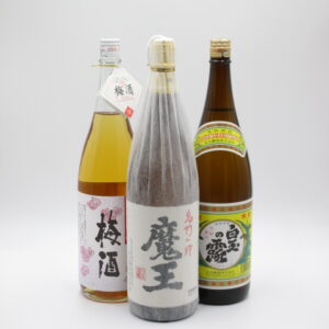 魔王(1800ml)+白玉の露（1800ml）+彩煌の梅酒（1800ml）　白玉醸造3本セット 完売しました